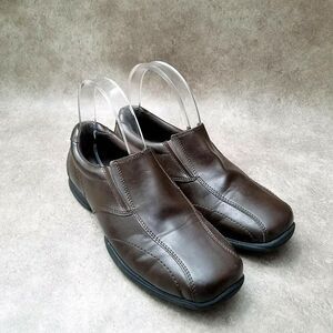 Sonoma Big Boys Patch  Sz 5 M Brown  Slip On Loafer